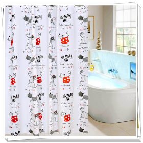 Zuhanyfüggöny KITTY 180X200 Anyaga: vízálló PEVA