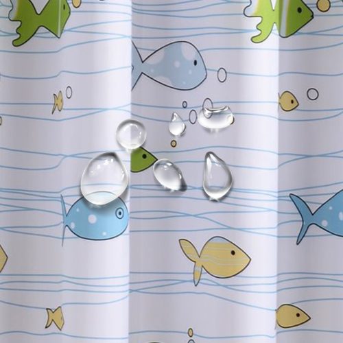 Zuhanyfüggöny FISH 180X200 Anyaga: vízálló PEVA