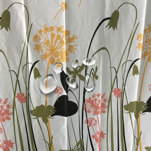 Zuhanyfüggöny DANDELION 180X200 Anyaga: vízálló PEVA