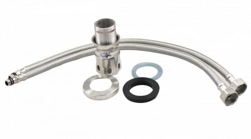 Alló mosogató csaptelep 90°kifolyó INOX kialakítás