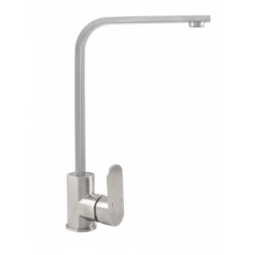   Alló mosogató csaptelep 90°kifolyó lapos INOX kialakítás