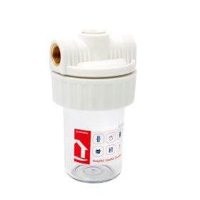   Poharas vízszürő 5", 1/2"-os bekötéssel, szűrőbetét vagy polifoszfát kristályokkal is használható