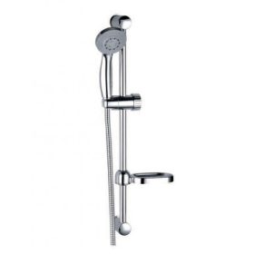 60 cm-es fali rúd zuhanyszettel és szappantartóval